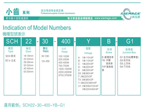 西马格小齿轮减速机型说明